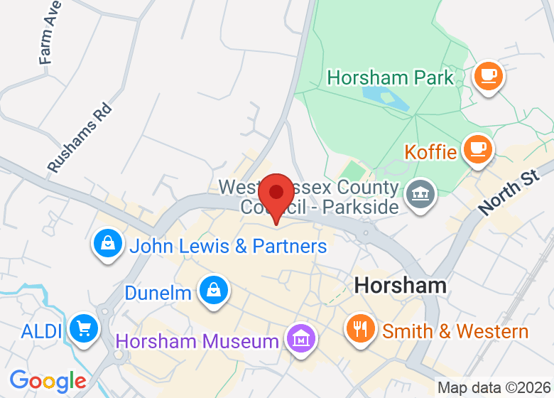 Map showing location of Albery House