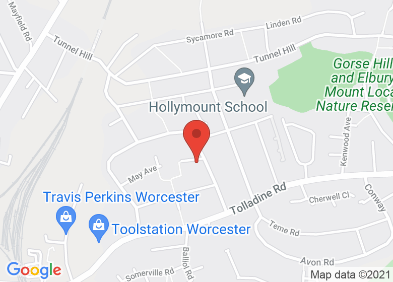 Map showing location of Tolly Hub