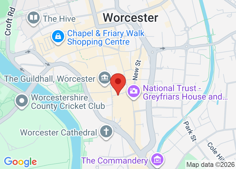 Map showing location of St Andrews Methodist Church