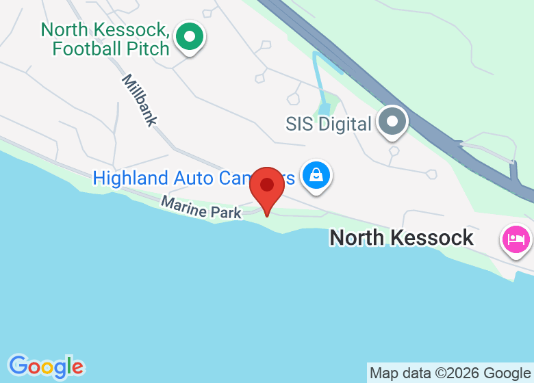 Map showing location of North Kessock Village Hall