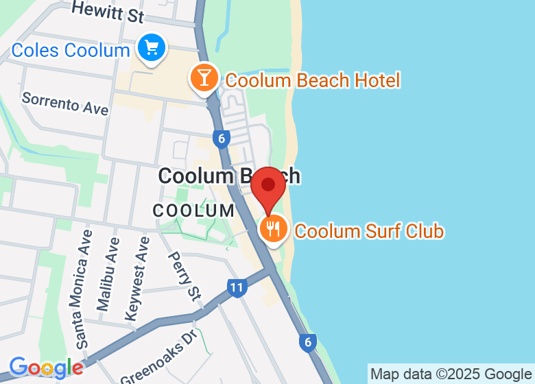 Map showing location of Tickle Park - Beach Access 77 Coolum Beach 