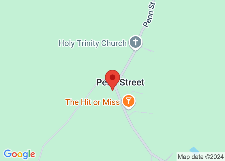 Map showing location of Penn Street Village Hall