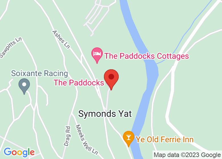 Map showing location of The Paddocks Hotel
