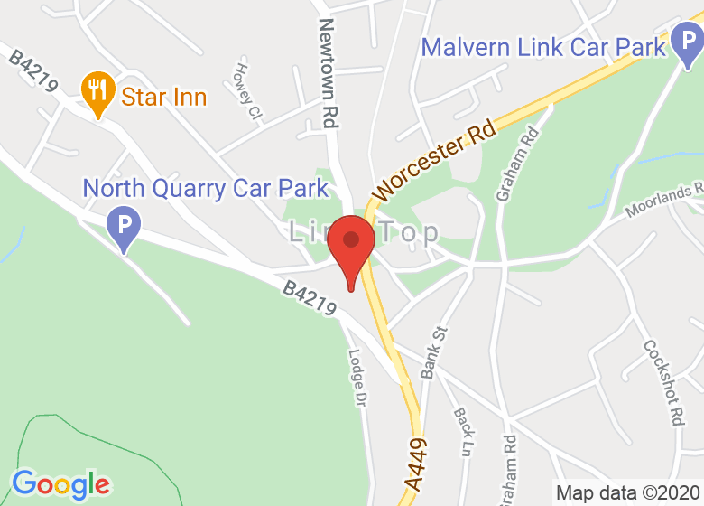 Map showing location of Holy Trinity Parish Hall