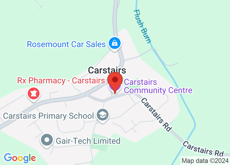 Map showing location of Carstairs Community Centre