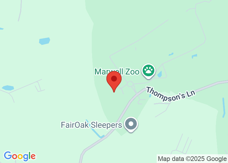 Map showing location of Marwell Hotel