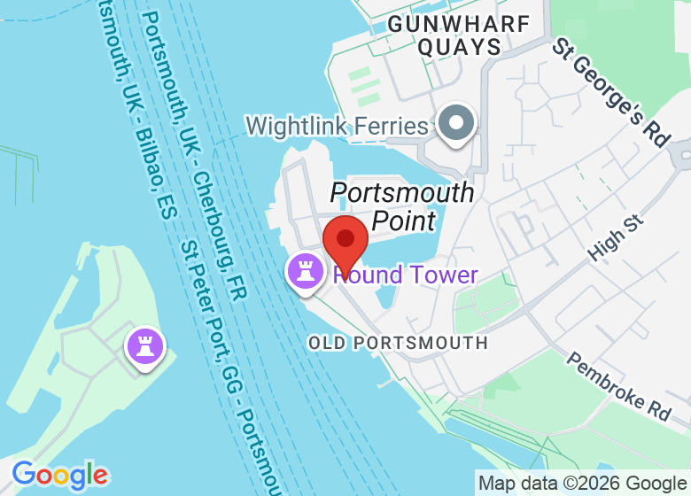 Map showing location of Round Tower