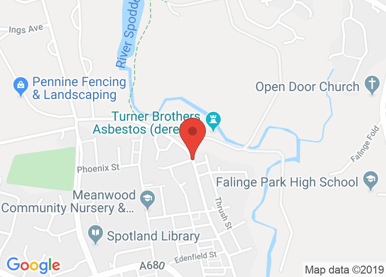 Map showing location of Fabdance centre