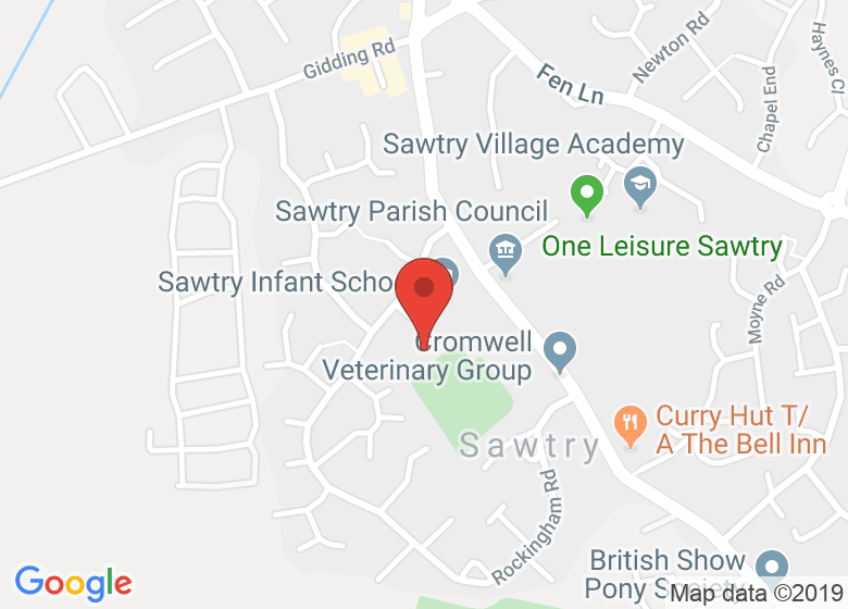 Map showing location of Sawtry Junior Academy