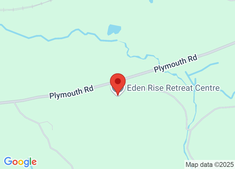 Map showing location of Eden Rise Retreat Centre