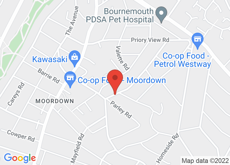 Map showing event location