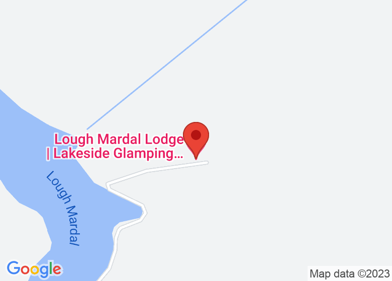 Map showing location of Lough Mardal Lodge | Lakeside Glamping and Eco Lodge | Donegal, Ireland