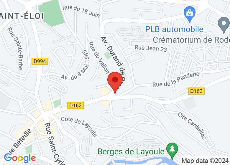 Carte montrant l'emplacement de Centre Ham'sa