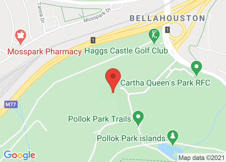 Map showing location of The Old Barn