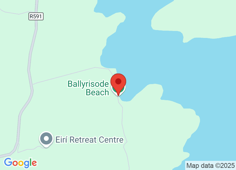 Map showing location of Ballyrisode Beach