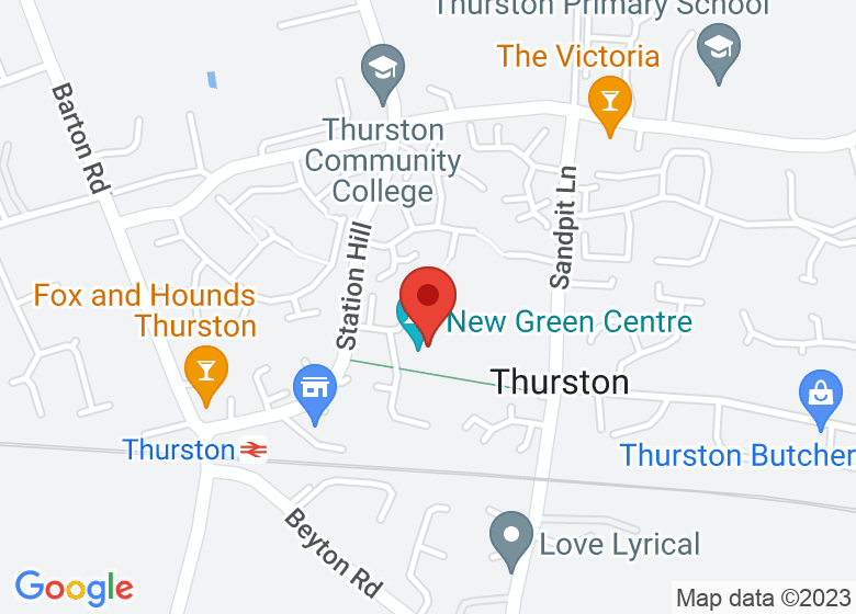 Map showing location of New Green Centre