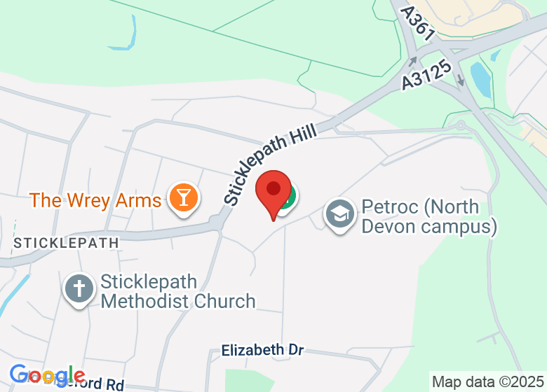 Map showing location of St. Paul's Church