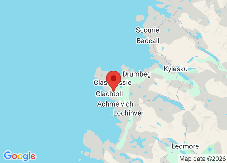 Map showing location of Assynt