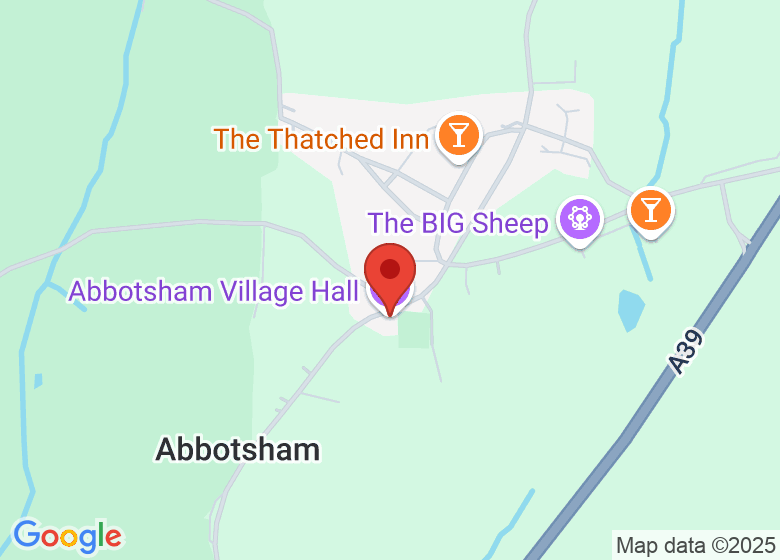 Map showing location of Village Hall