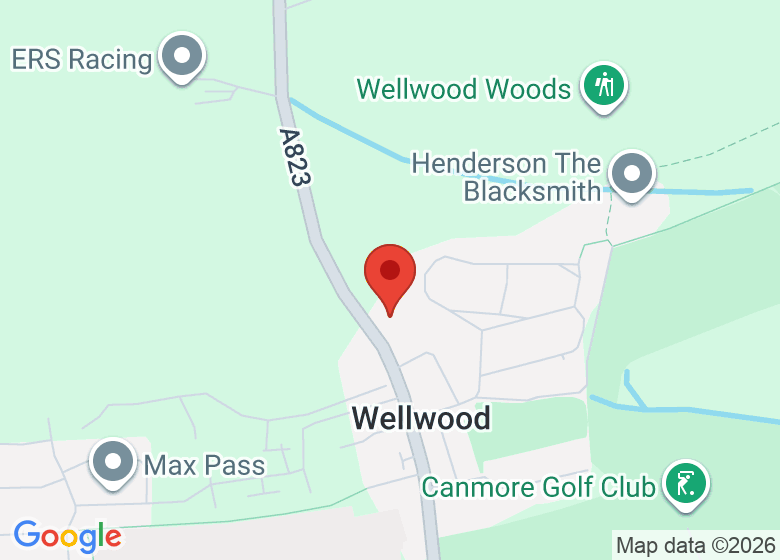 Map showing location of West Fife Fencing Club