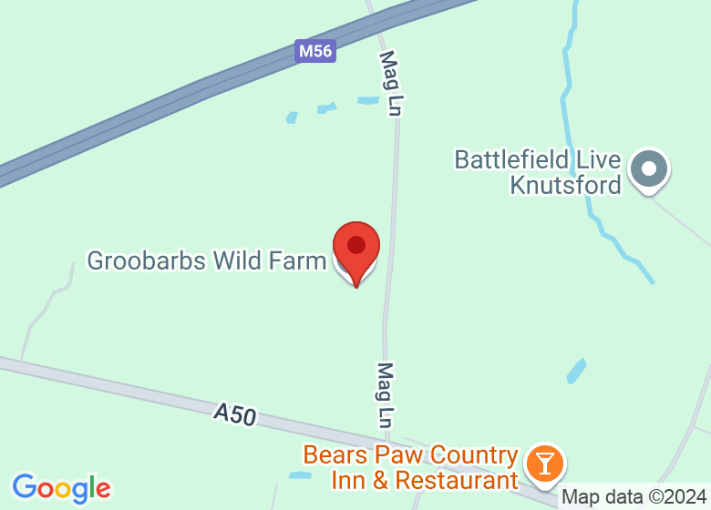 Map showing location of Groobarbs Field Kitchen