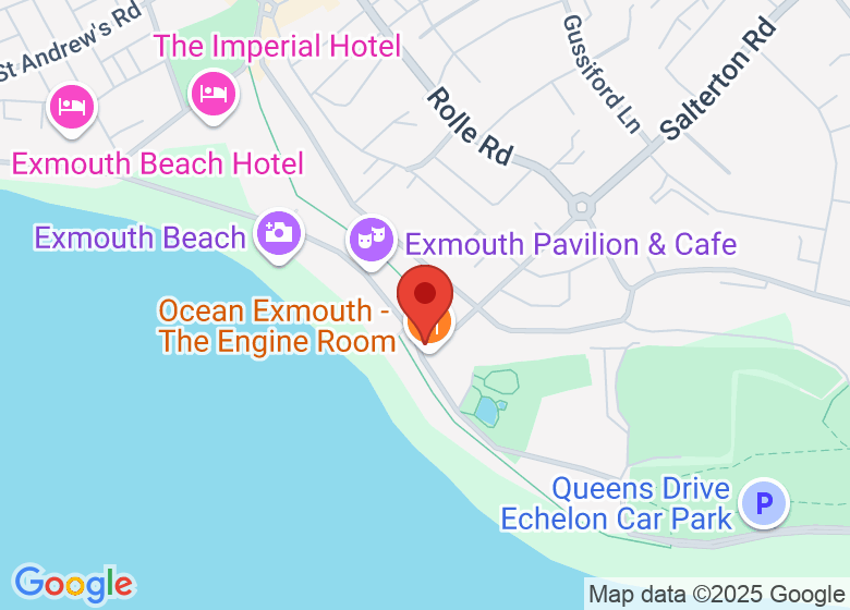 Map showing location of Ocean Exmouth - The Deck Restaurant