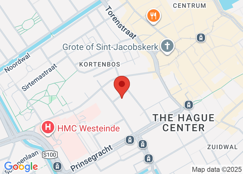 Mapa de ubicación de Centro Español - La Haya