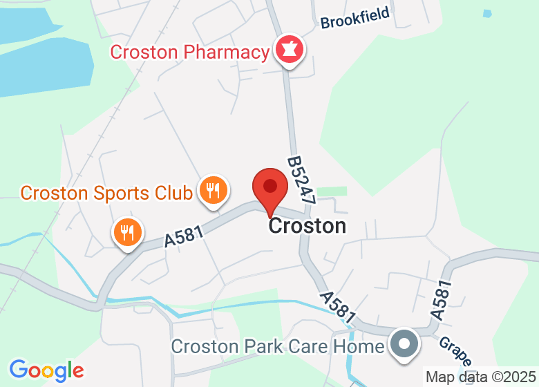 Map showing location of Methodist Church