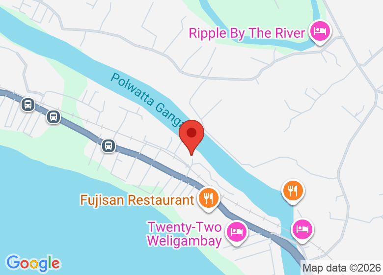 Map showing location of Green Orange Villa