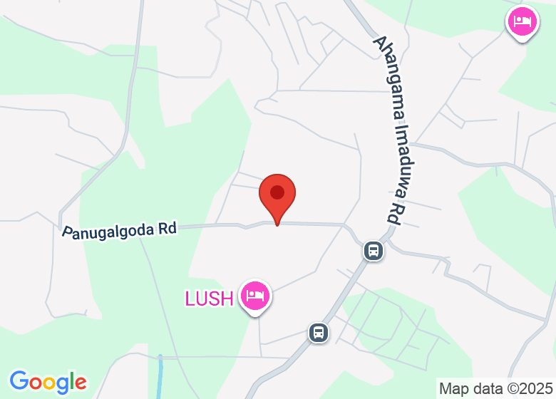 Map showing location of Kumbuk Villa Ahangama