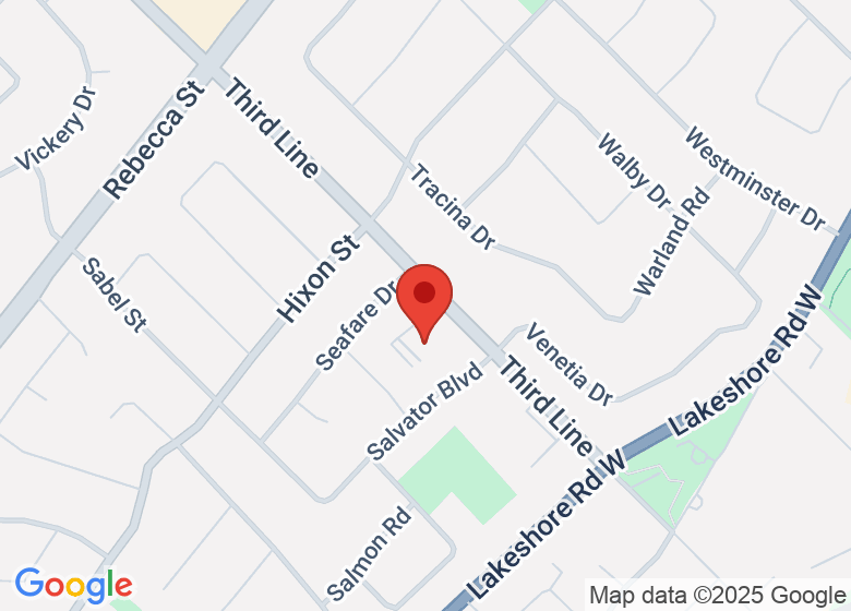 Map showing location of Knox Presbyterian Church, Bronte Campus