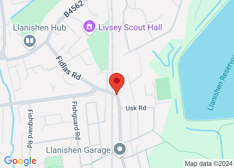 Map showing location of Woodland Retreat Yoga Cardiff