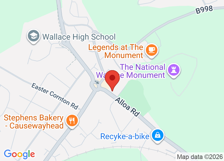 Map showing location of Logie Kirk Hall