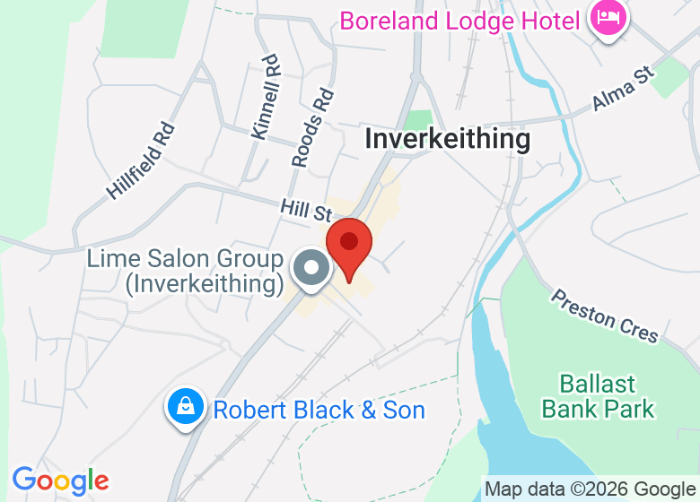 Map showing location of Inverkeithing Civic Centre & Library