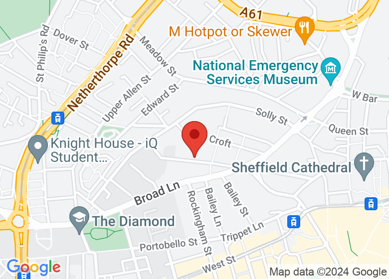 Map showing location of Croft House