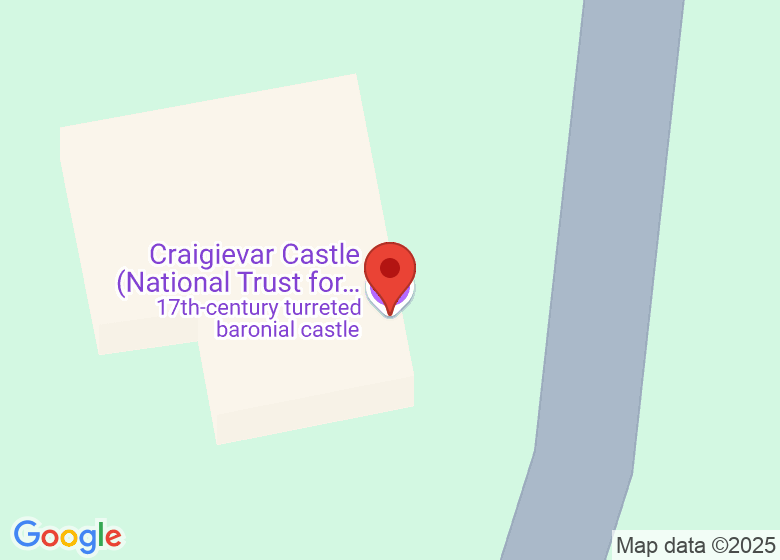 Map showing location of Craigievar Community Hall