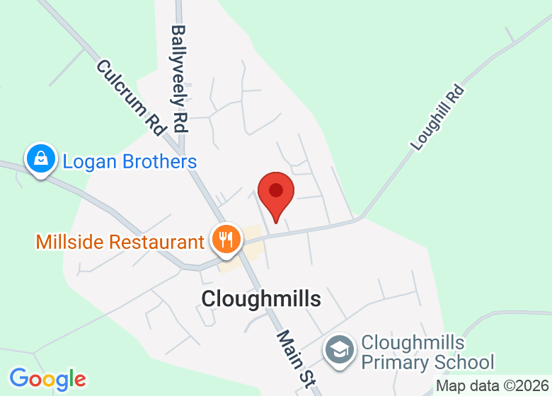 Map showing location of St Brigid's Primary School