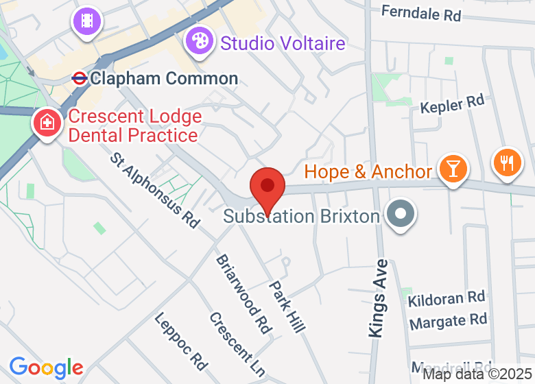 Map showing location of The Space London