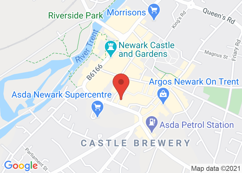 Map showing location of Beanblock Cafe