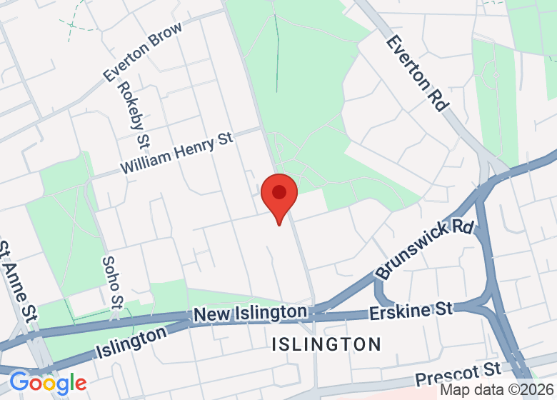 Map showing location of Capstone Theatre