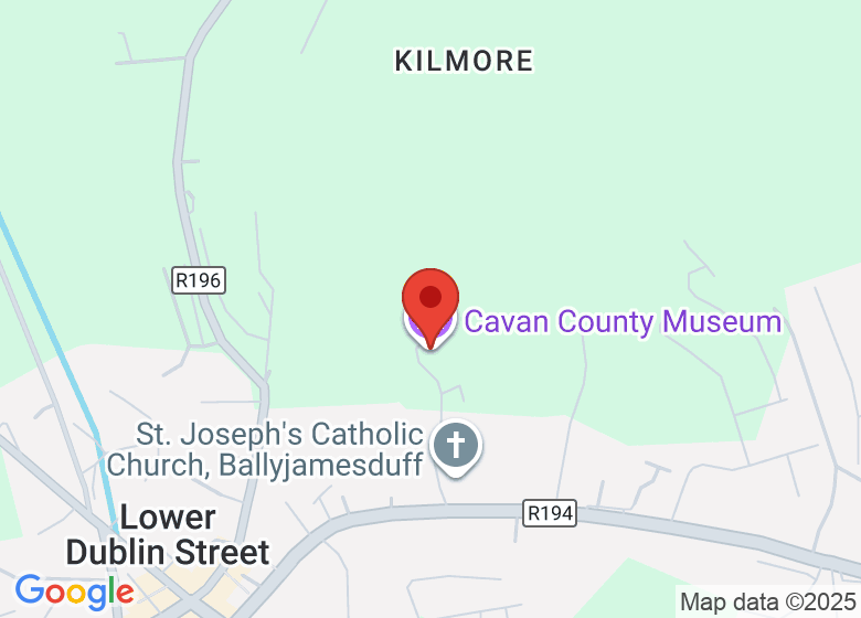 Map showing location of Cavan County Museum