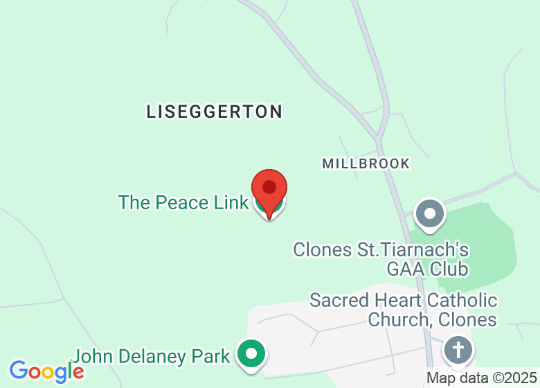 Map showing location of The Peace Link