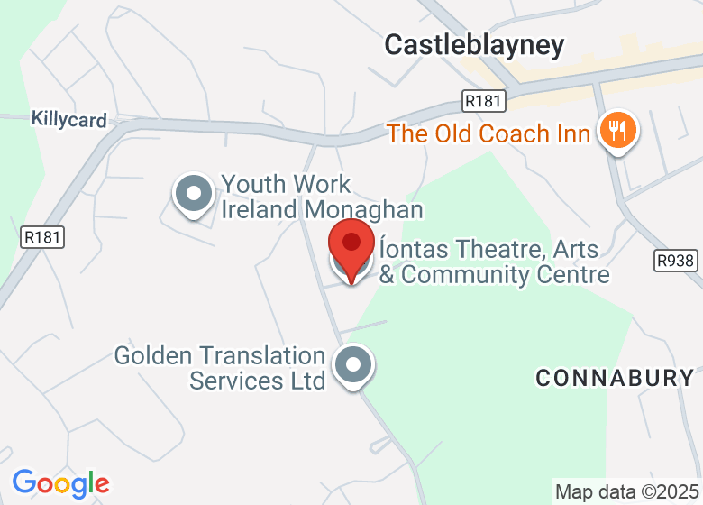 Map showing location of Íontas Theatre, Arts & Community Centre