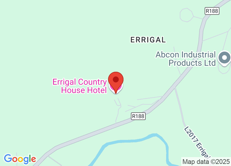 Map showing location of Errigal Country House Hotel