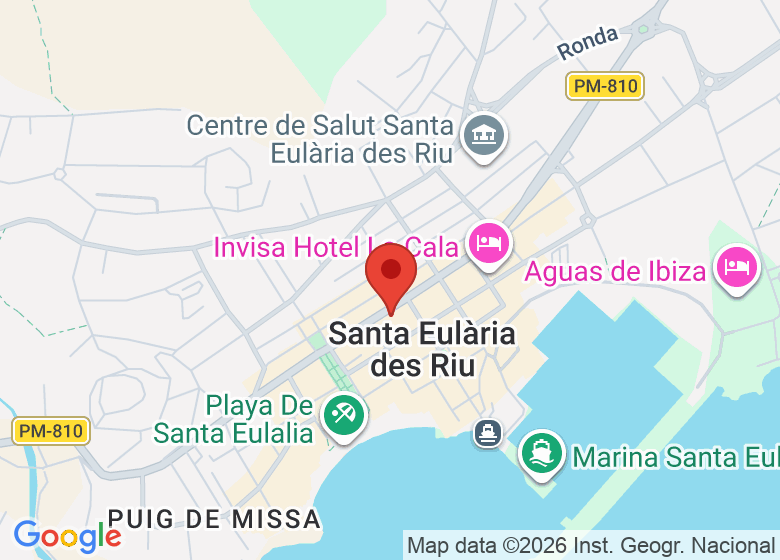 Map showing event location