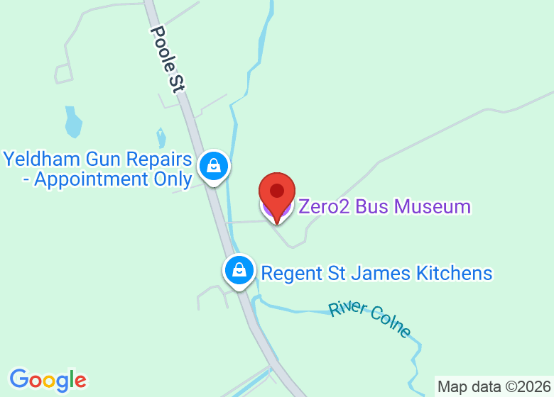 Map showing location of Zero2 Bus Museum