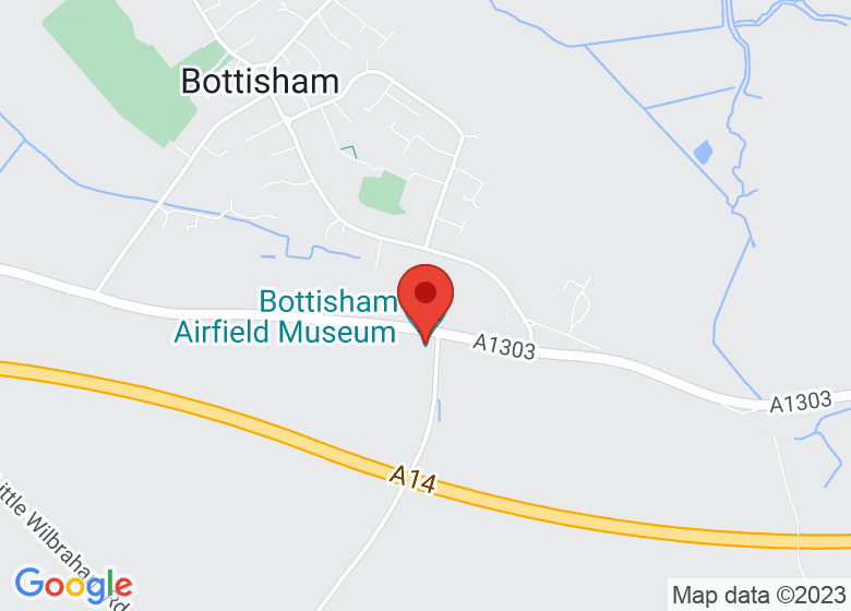 Map showing location of Bottisham Airfield Museum