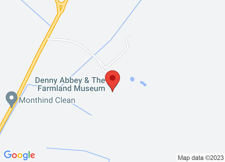 Map showing location of Denny Abbey & The Farmland Museum