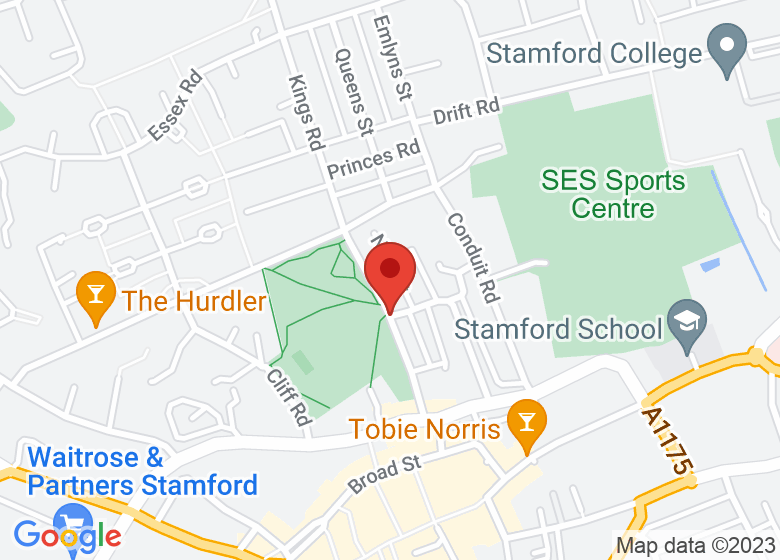 Map showing event location