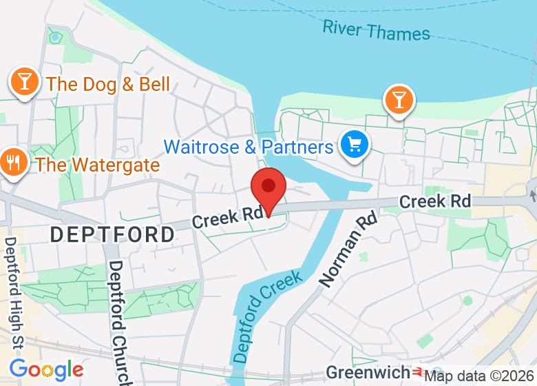 Map showing location of Meridian Fitness - Gym & Spa